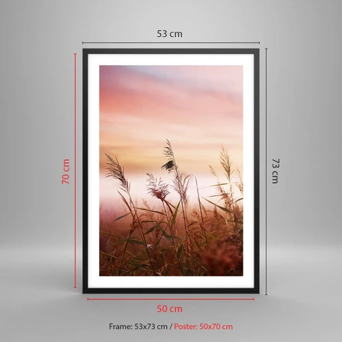 Poster in black frame - Blowing in the Wind - 50x70 cm