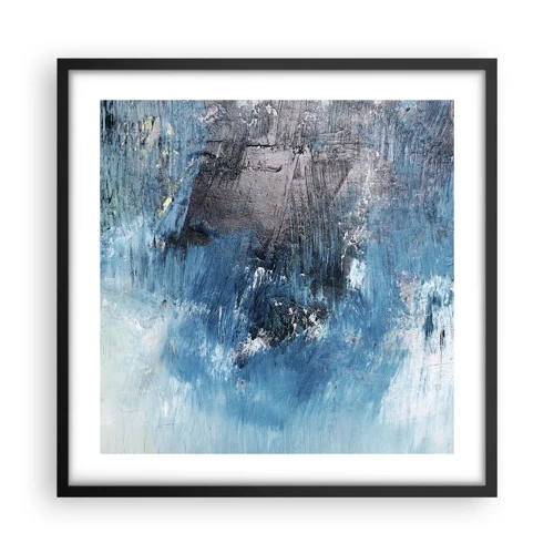 Poster in black frame - Blue Rhapsody - 50x50 cm