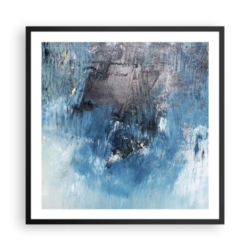 Poster in black frame - Blue Rhapsody - 60x60 cm