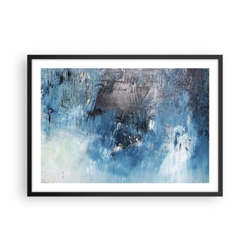 Poster in black frame - Blue Rhapsody - 70x50 cm