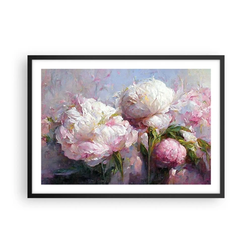 Poster in black frame - Bouquet Bubbling with Life - 70x50 cm