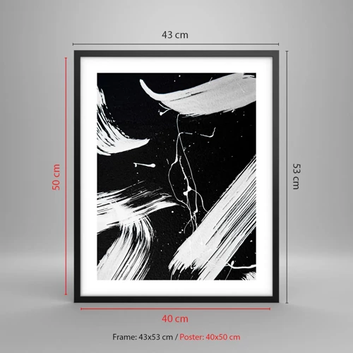 Poster in black frame - Breaking the Darkness - 40x50 cm