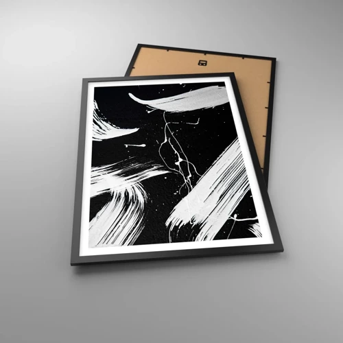 Poster in black frame - Breaking the Darkness - 50x70 cm