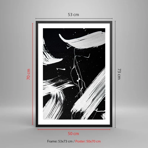 Poster in black frame - Breaking the Darkness - 50x70 cm