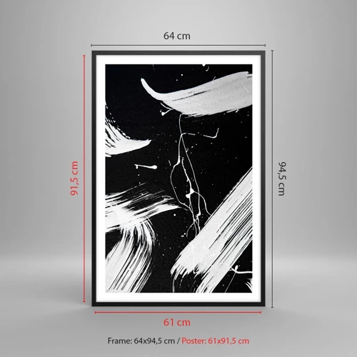 Poster in black frame - Breaking the Darkness - 61x91 cm