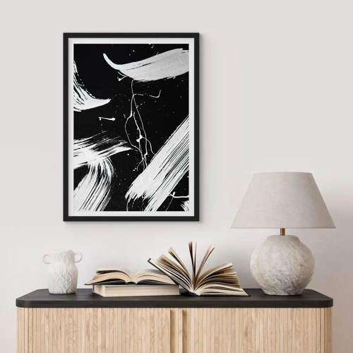 Poster in black frame - Breaking the Darkness - 70x100 cm