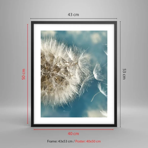 Poster in black frame - Breath of an Angel - 40x50 cm