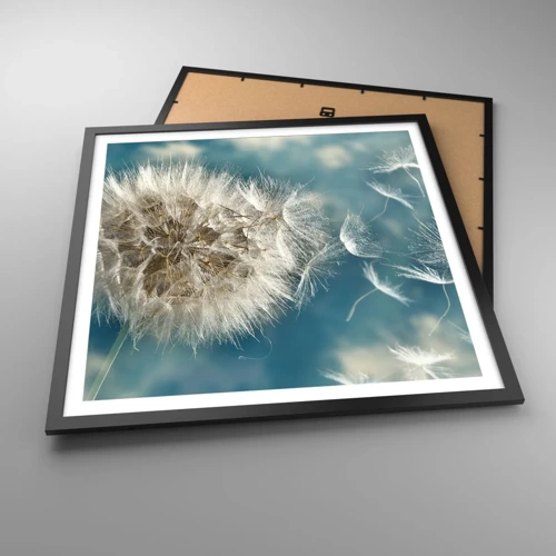 Poster in black frame - Breath of an Angel - 60x60 cm