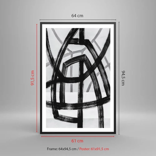 Poster in black frame - Building Depth - 61x91 cm