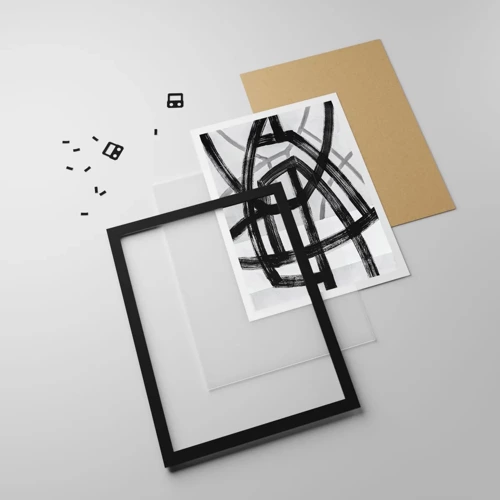 Poster in black frame - Building Depth - 61x91 cm