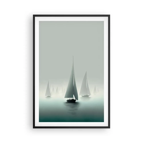 Poster in black frame - Built from Fog - 61x91 cm