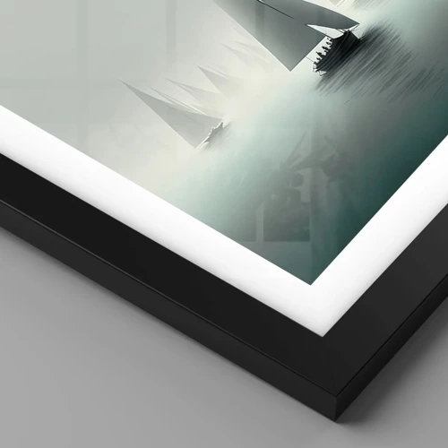 Poster in black frame - Built from Fog - 61x91 cm