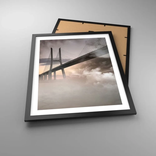 Poster in black frame - By the River that Doesn't Exist - 40x50 cm