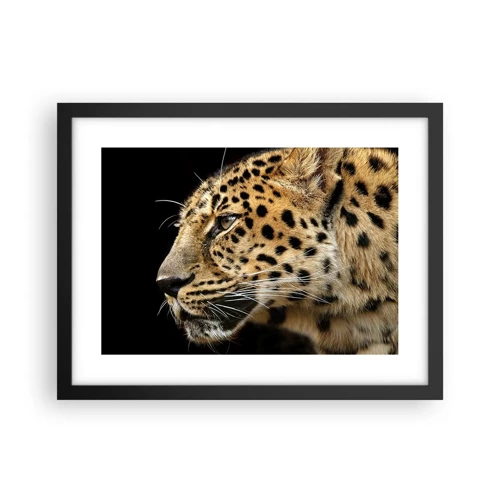 Poster in black frame - Calm, Focused, Ready - 40x30 cm