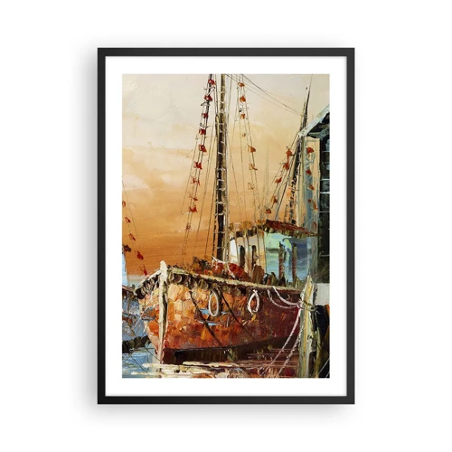 Poster in black frame - Calm Return - 50x70 cm