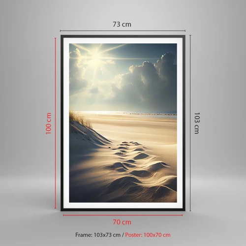 Poster in black frame - Calming Landscape - 70x100 cm