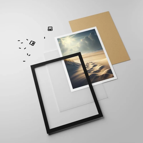 Poster in black frame - Calming Landscape - 70x100 cm