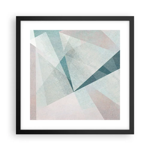 Poster in black frame - Calmly but Dynamically - 40x40 cm