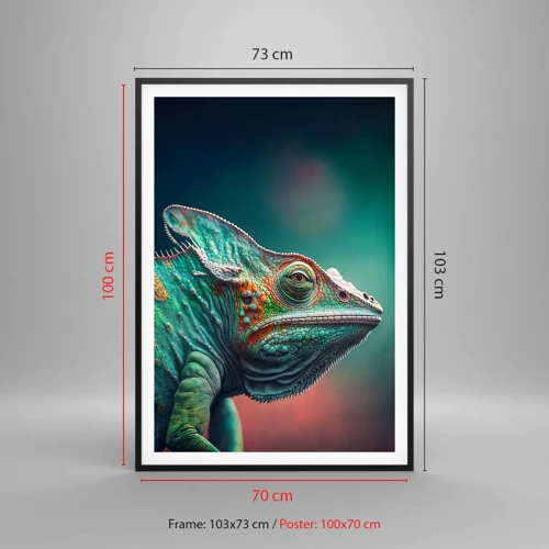 Poster in black frame - Can You See Me? That's Too Bad... - 70x100 cm