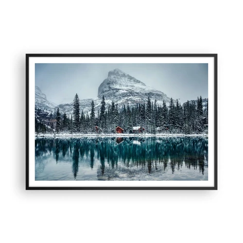 Poster in black frame - Canadian Retreat - 100x70 cm