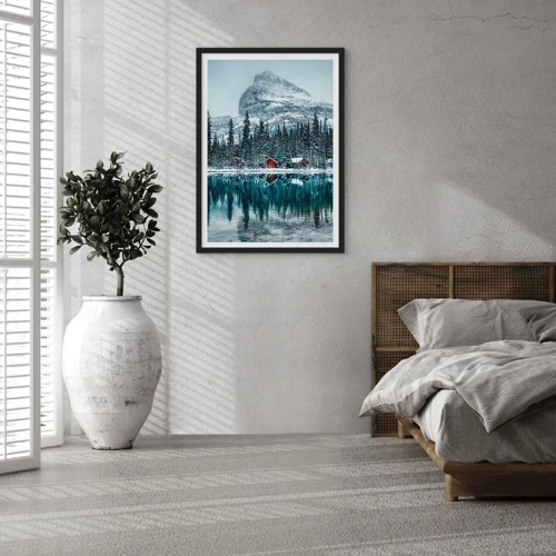 Poster in black frame - Canadian Retreat - 30x40 cm