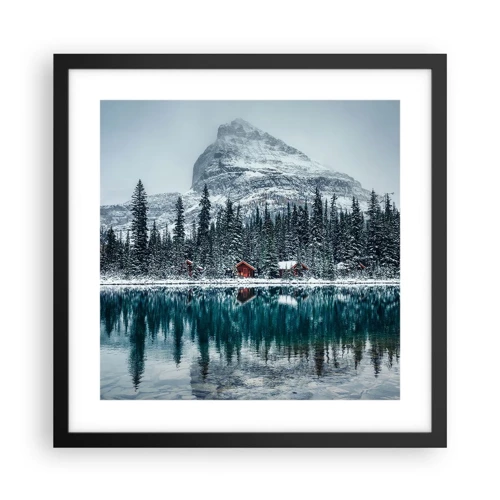 Poster in black frame - Canadian Retreat - 40x40 cm