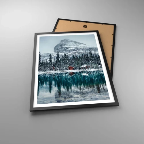 Poster in black frame - Canadian Retreat - 50x70 cm