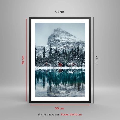 Poster in black frame - Canadian Retreat - 50x70 cm