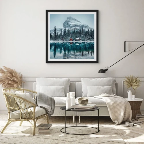 Poster in black frame - Canadian Retreat - 60x60 cm