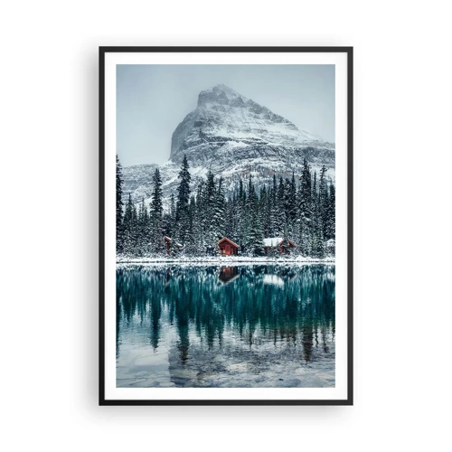 Poster in black frame - Canadian Retreat - 70x100 cm