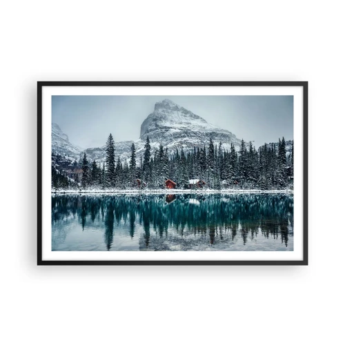 Poster in black frame - Canadian Retreat - 91x61 cm