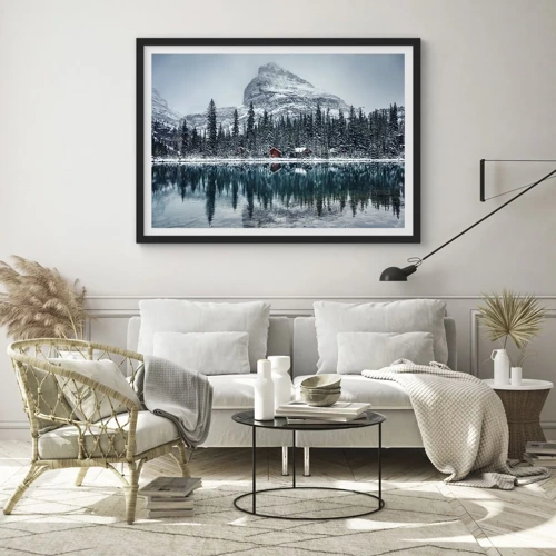 Poster in black frame - Canadian Retreat - 91x61 cm