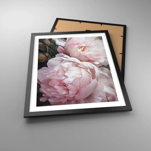 Poster in black frame - Captured in Full Bloom - 40x50 cm