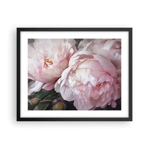 Poster in black frame - Captured in Full Bloom - 50x40 cm