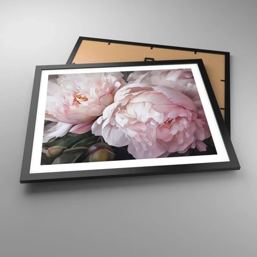 Poster in black frame - Captured in Full Bloom - 50x40 cm