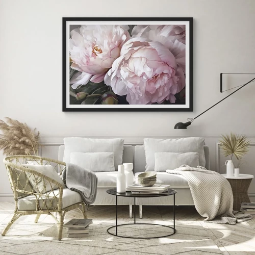 Poster in black frame - Captured in Full Bloom - 50x40 cm