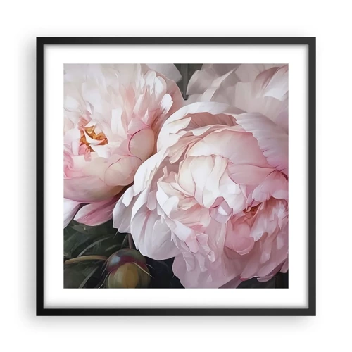 Poster in black frame - Captured in Full Bloom - 50x50 cm