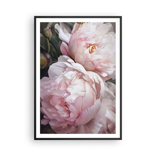 Poster in black frame - Captured in Full Bloom - 70x100 cm