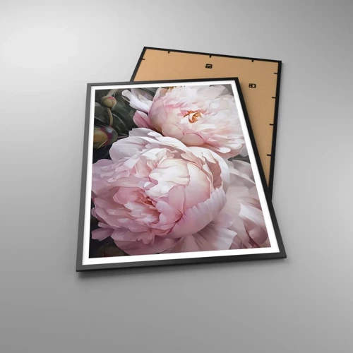 Poster in black frame - Captured in Full Bloom - 70x100 cm