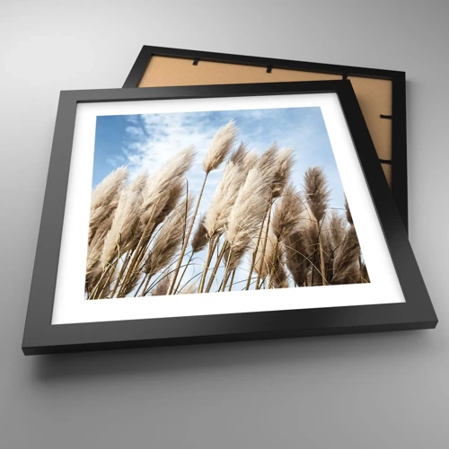 Poster in black frame - Caress of Sun and Wind - 30x30 cm