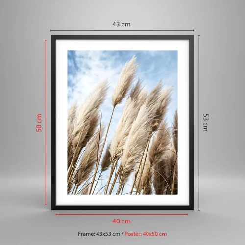 Poster in black frame - Caress of Sun and Wind - 40x50 cm