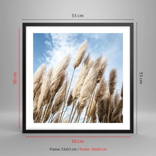 Poster in black frame - Caress of Sun and Wind - 50x50 cm