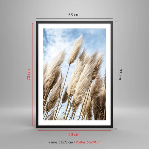 Poster in black frame - Caress of Sun and Wind - 50x70 cm