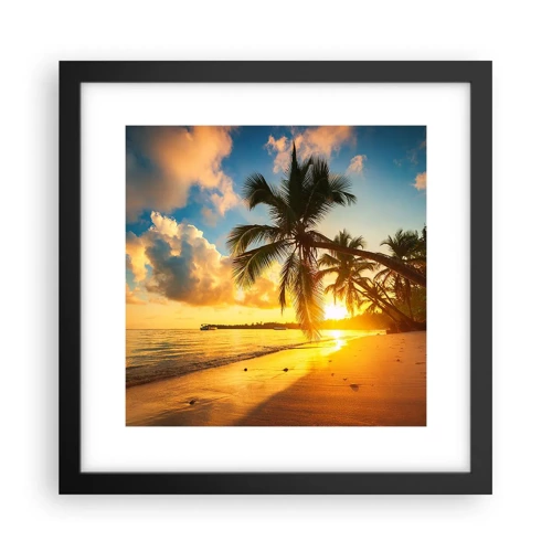 Poster in black frame - Caribbean Dream - 30x30 cm