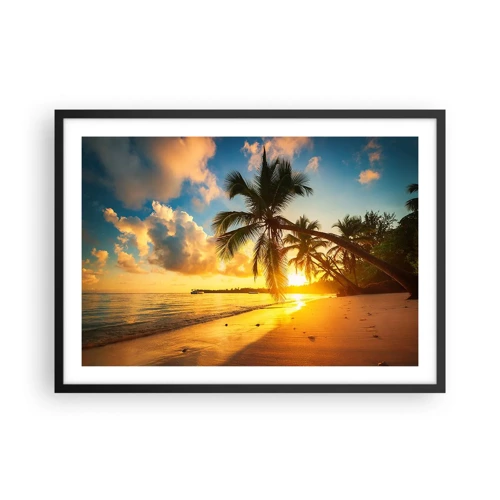 Poster in black frame - Caribbean Dream - 70x50 cm