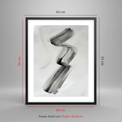 Poster in black frame - Casually for Fun - 40x50 cm