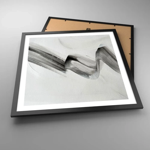 Poster in black frame - Casually for Fun - 50x50 cm