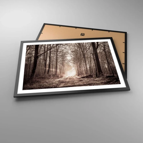 Poster in black frame - Cathedral of the Forest - 70x50 cm