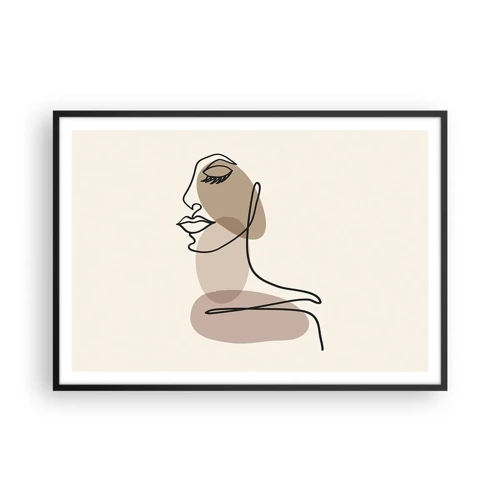 Poster in black frame - Certain Line of Beauty - 100x70 cm