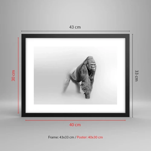 Poster in black frame - Certain of Its Strength - 40x30 cm